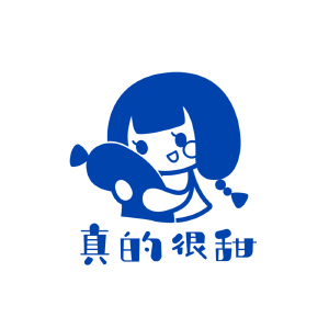 可爱的抱糖果小女孩