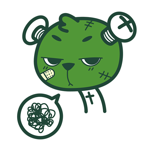 螺丝熊表情13-郁闷