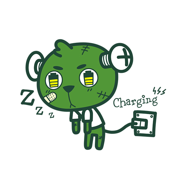 螺丝熊表情06-充电中