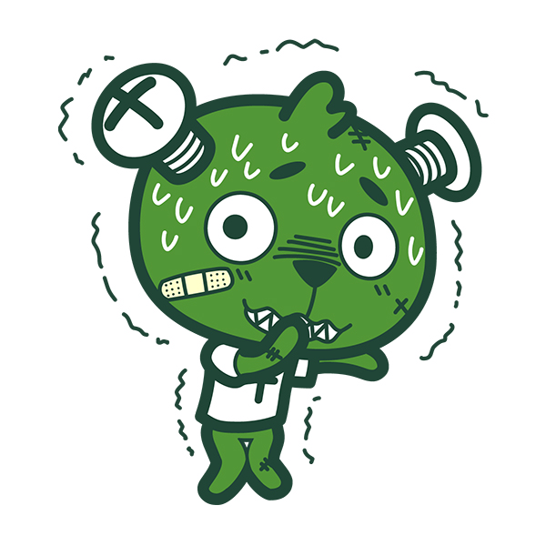 螺丝熊表情22-怕怕