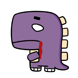 方块小恐龙吐血