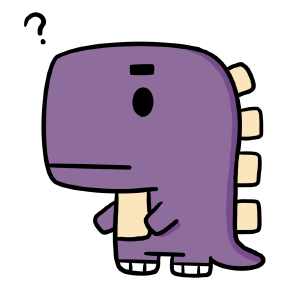 方块小恐龙疑惑