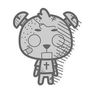 螺丝熊表情09-石化