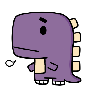 方块小恐龙叹气