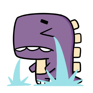 方块小恐龙大哭