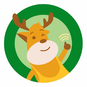 竖大拇指的小鹿